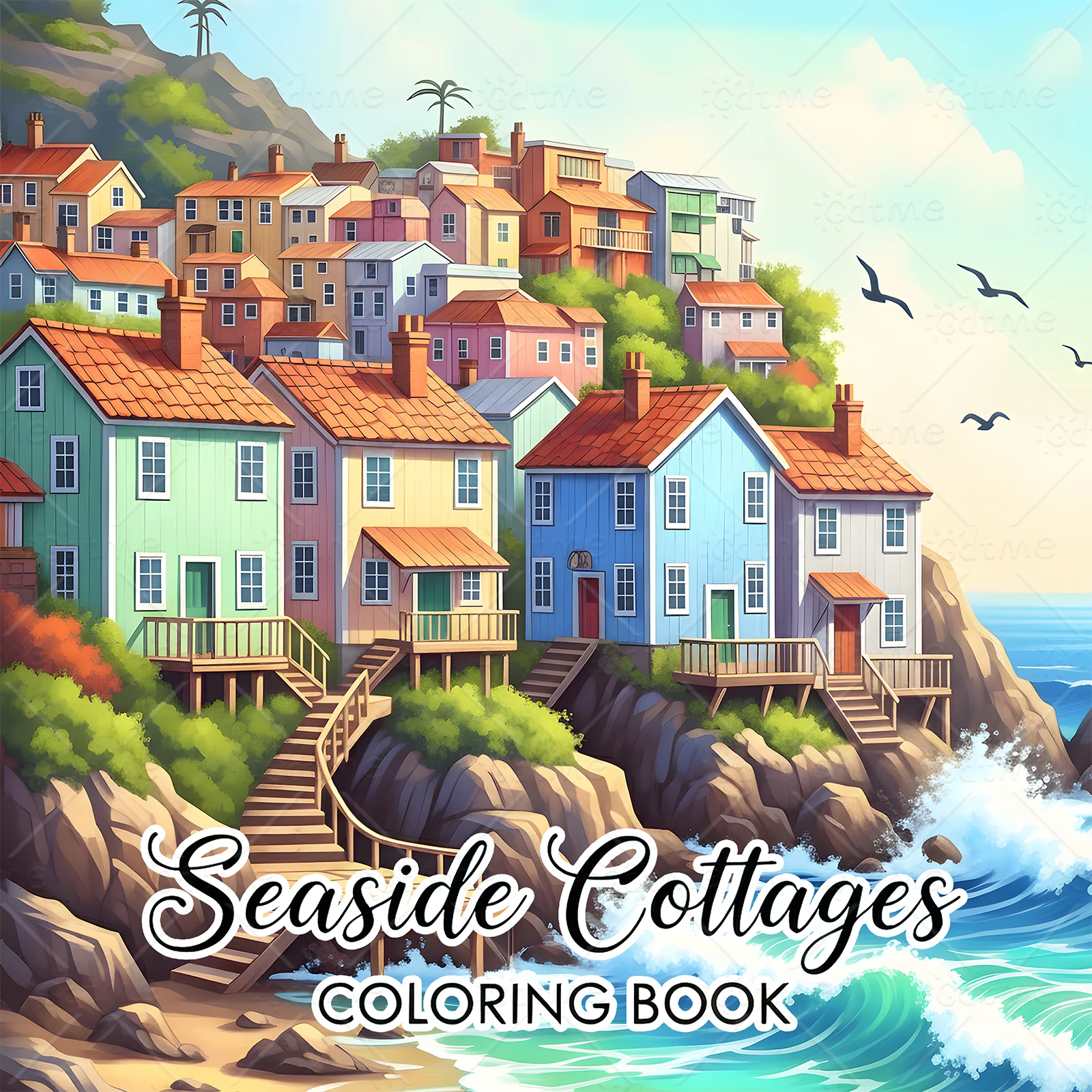 Malbuch für Erwachsene mit Meeresmotiven, mit einfachen Mustern zur Entspannung, Lehrreiches DIY-Mal- und Zeichenbuch für Kinder Image