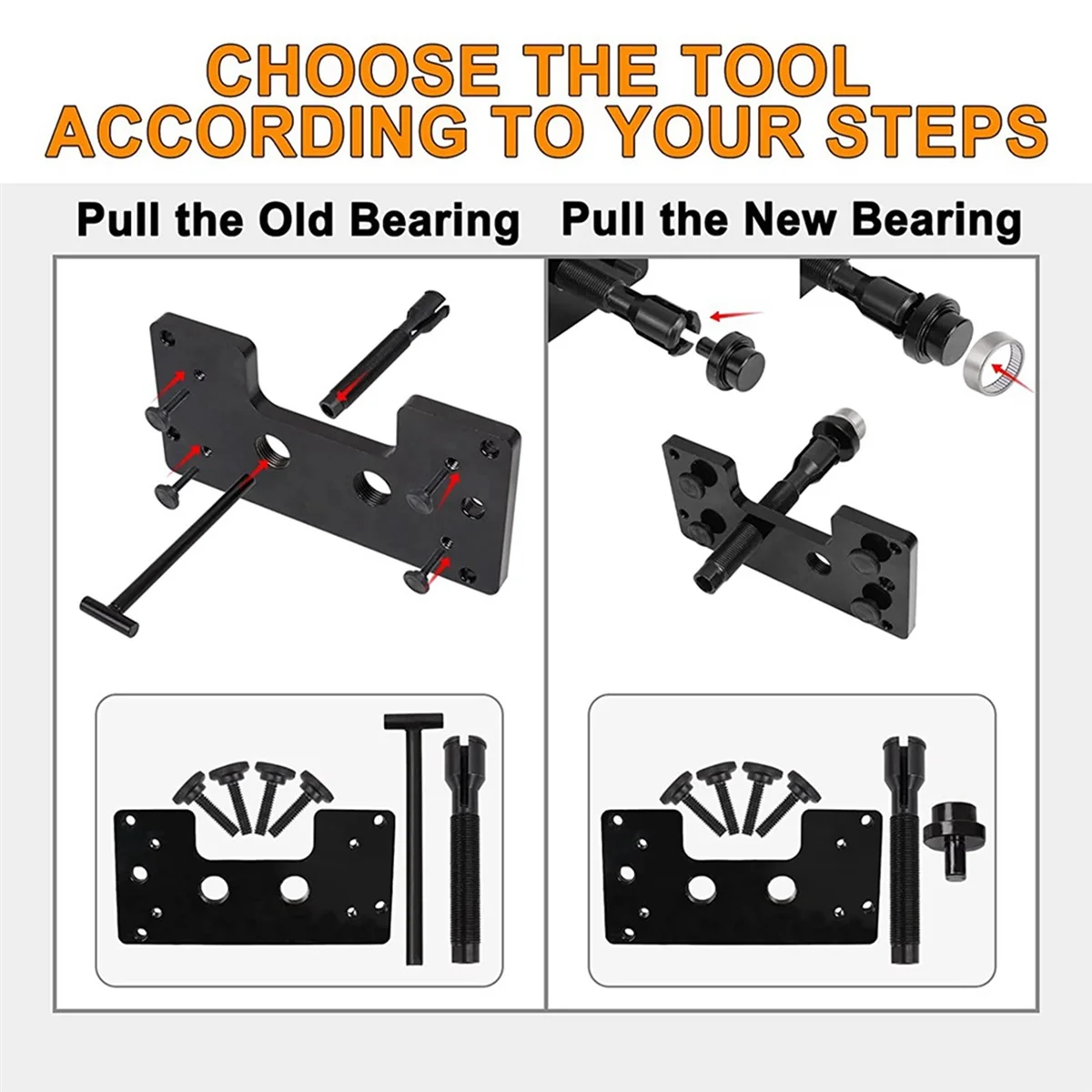 B43C Innennockenlager-Installer und Abzieher für Harley Davidson TC 88 96 103 110 Twin Cam & Dyna Lager-Entfernungswerkzeuge