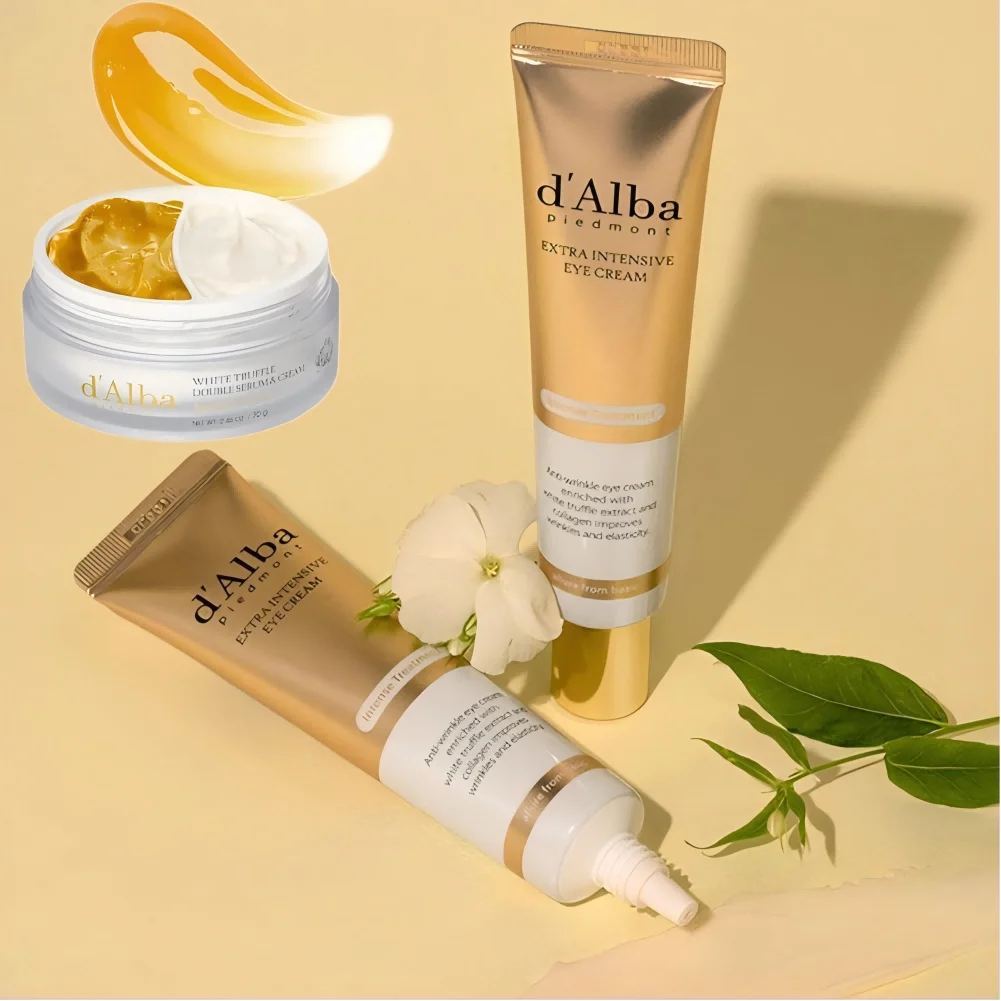 1/2 Stück Dual Cream White Truffle And Vitamin E spendet Feuchtigkeit, beruhigt empfindliche und trockene Haut, schnell einziehende Augencreme