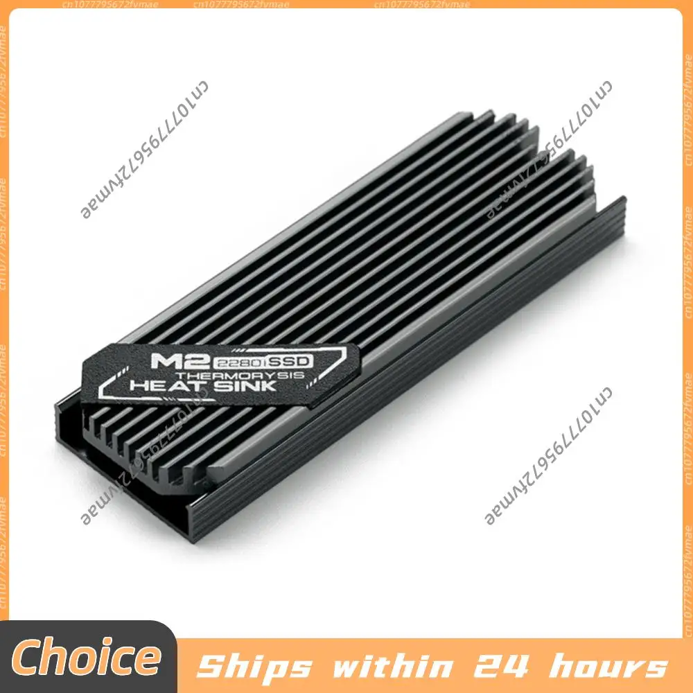 Aluminium M.2 Kühlkörper 2280 SSD Solid-State-Festplatten-Kühlkörper-Dichtungssatz mit thermischem Silikonpad PC-Zubehör Image