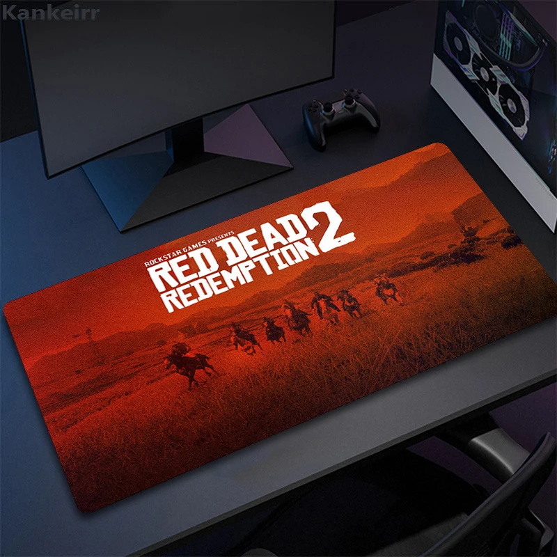 Red Dead Redemption 2 Gaming-Tastatur, Mauspad, PC-Gamer, Mädchen, Schreibtischunterlage, XXL, Anime, niedliches Mauspad, Computerzubehör, Mauspad, XL Image