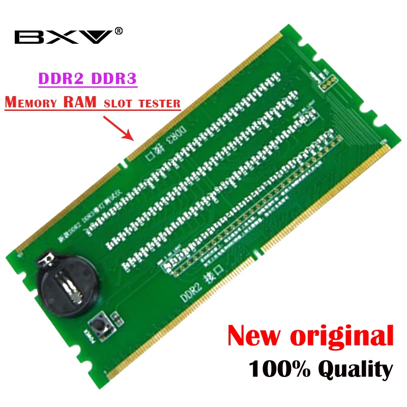 100% neuer original Desktop DDR2 DDR3 Speicher RAM Slot Tester mit LED DDR2 DDR3 Slot Tester für Desktop Motherboard versand kostenfrei Image