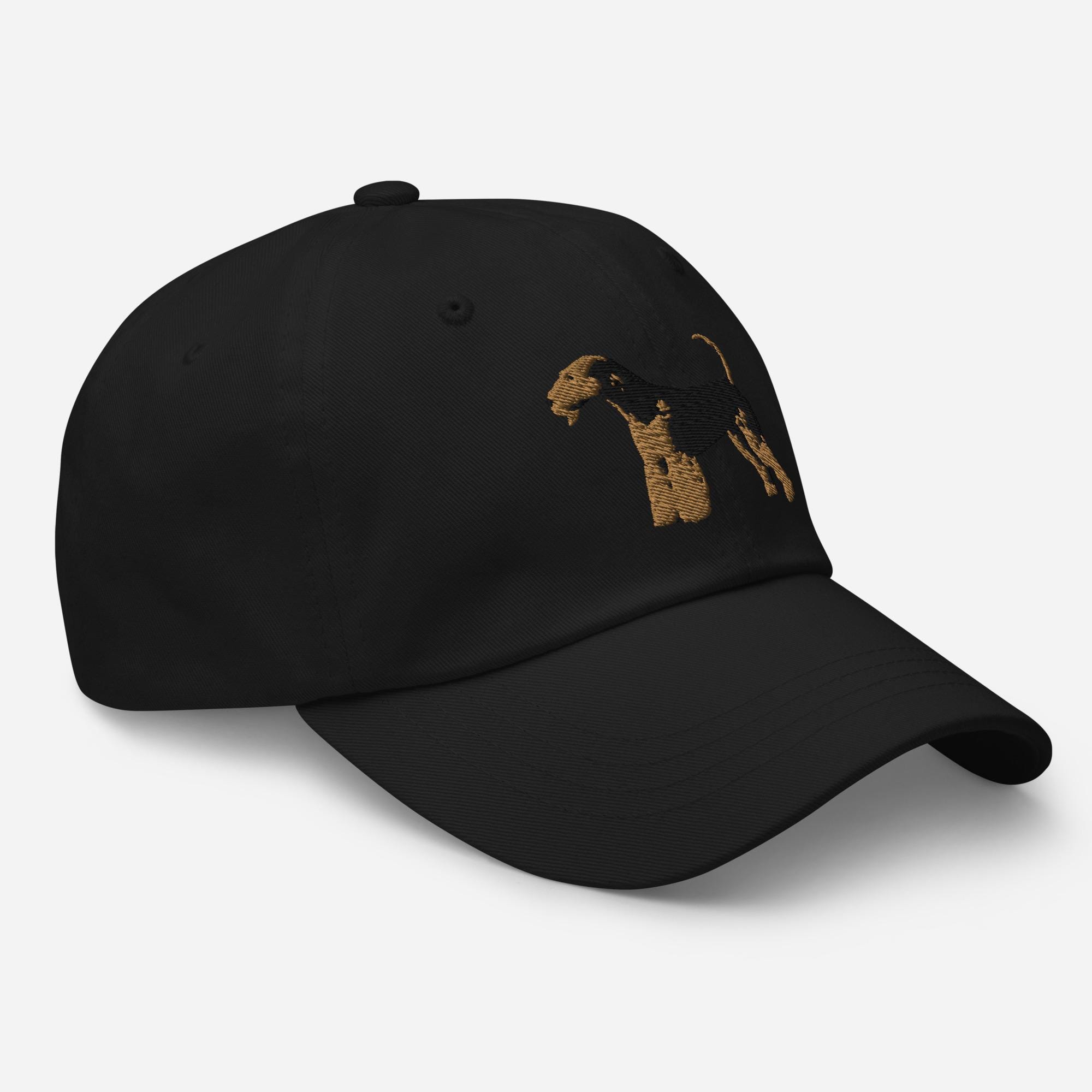 Airedale Terrier - Cappello da papà - Regalo per cani Airedale Terrier - Regali per proprietari di Airedale Terrier - Cappello da papà nero