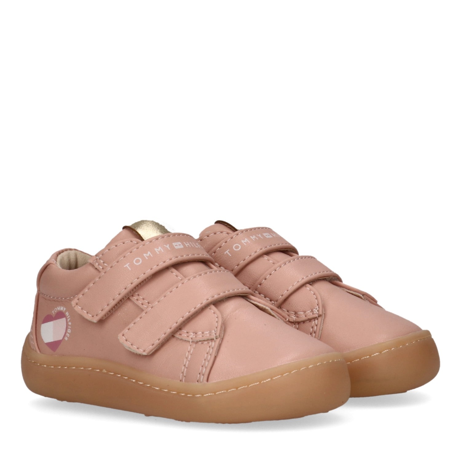 Lauflernschuh TOMMY HILFIGER, Baby, Gr. 23, beige, Synthetik, Schuhe Lauflernschuh, Barfußschuh, Halbschuh, Babyschuh mit regulierbarem Klettverschluss