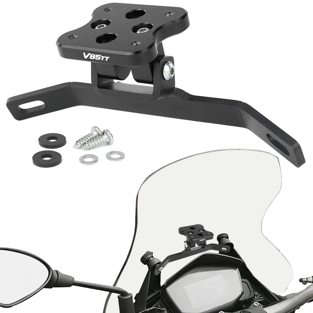 Moto GPS Montaggio Piastra di Navigazione Staffa Per Moto Guzzi V85TT 2019 2020 2021 2022 2023 2024 Parabrezza Supporto Del Basamento Del Telefono