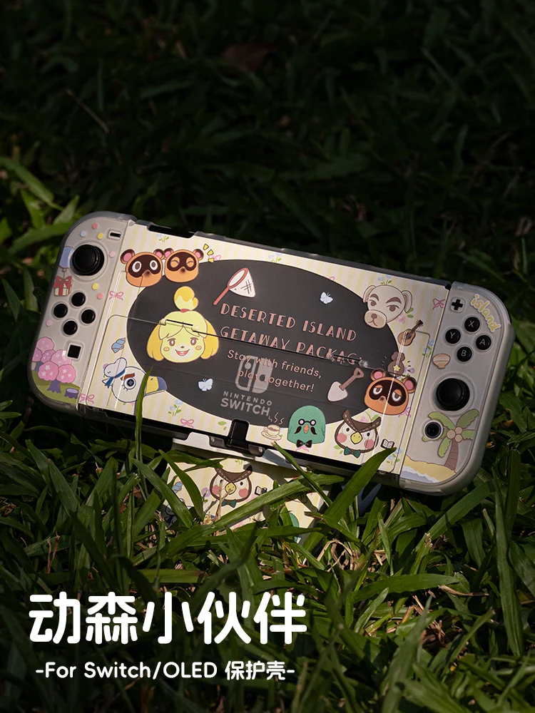 Original Switch 2, Schutzhülle, Oled, schützende Hartschale, Ns Animal Forest Cartoon Lite Shell, Anime-Spiel-Peripheriegeräte Image