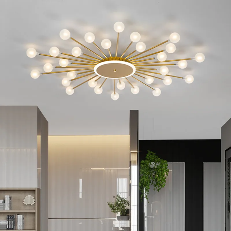Moderne LED Runde Kronleuchter Beleuchtung Unterputz Licht wohnzimmer Schlafzimmer Küche Glas Kronleuchter Blase decke lampe leuchten