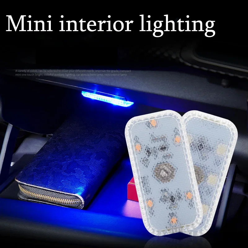 Auto Innen Lichter Finger Touch Sensor Mini LED Lesen Lampe Wireless Touch Licht USB Lade Auto Dach Atmosphäre Lampe
