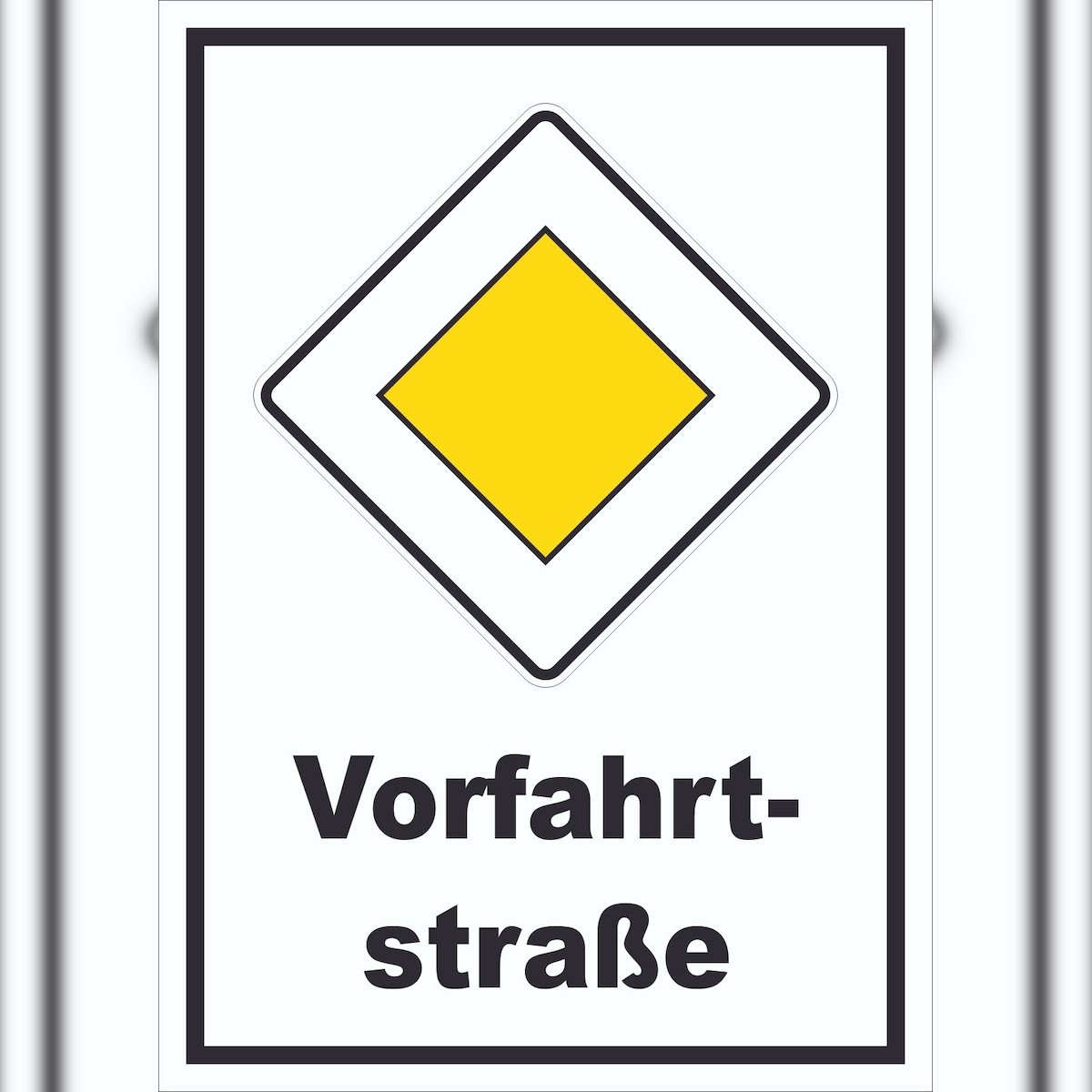 HB-Druck Vorfahrtstraße Schild A2 (420x594mm) Image