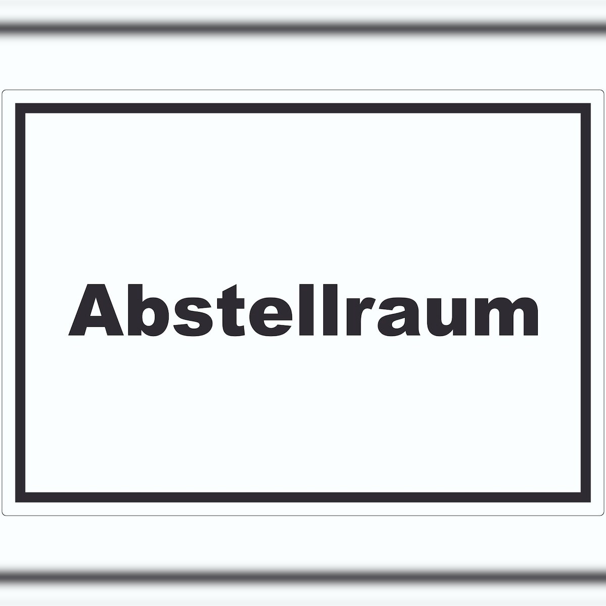 HB-Druck Abstellraum Aufkleber mit Text Lager waagerecht A3 (297x420mm) Image
