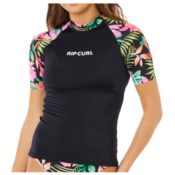 Rip Curl - Women's Molokai S/S Floral Insert - Lycra Gr XS schwarz