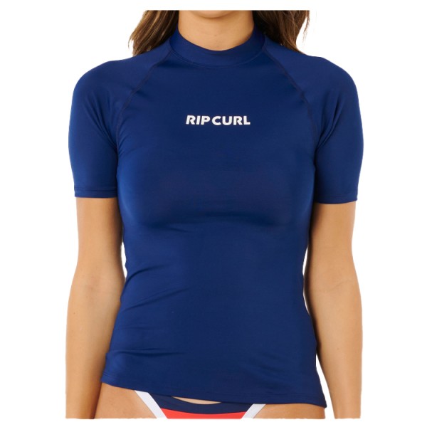 Rip Curl - Women's Classic Surf S/S UPF Rashguard - Lycra Gr XL blau