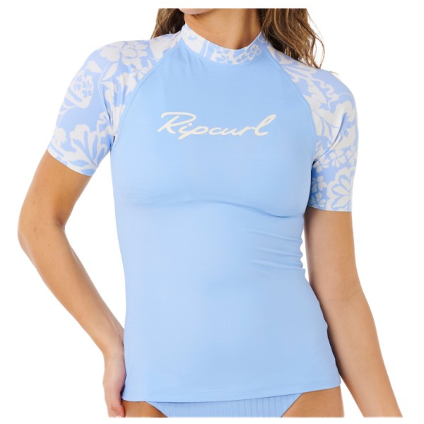 Rip Curl - Women's Pacific Coast UPF S/S Rashvest - Lycra Gr L blau