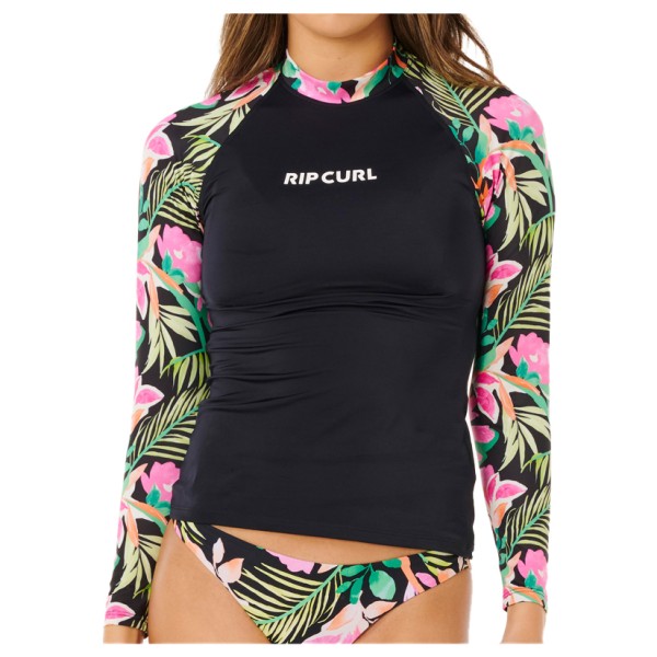 Rip Curl - Women's Molokai L/S Floral Insert - Lycra Gr XS schwarz