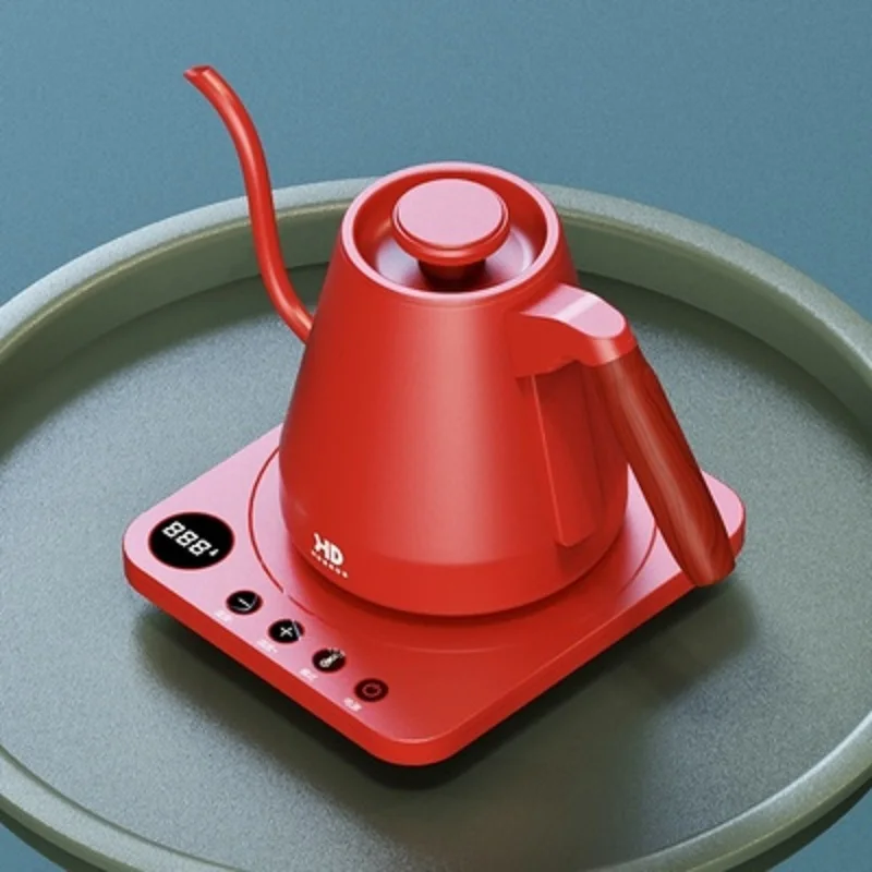 Elektrischer Wasserkocher für zu Hause, 800 ml, Schwanenhals-Krug, Handbrauen, Kaffeekanne, Thermokanne, Temperaturregelung, Heizung, Wasserflasche, intelligente Teekanne Image