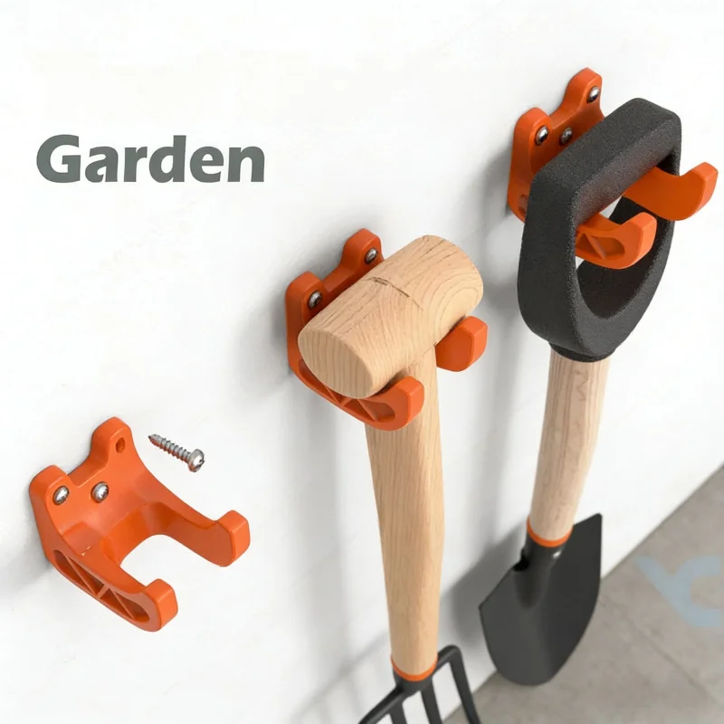 Support pour outils de jardinage, support de rangement dédié pour outils de taille manuels, support mural pour outils de jardin domestique, organisateur d'outils multifonctionnel