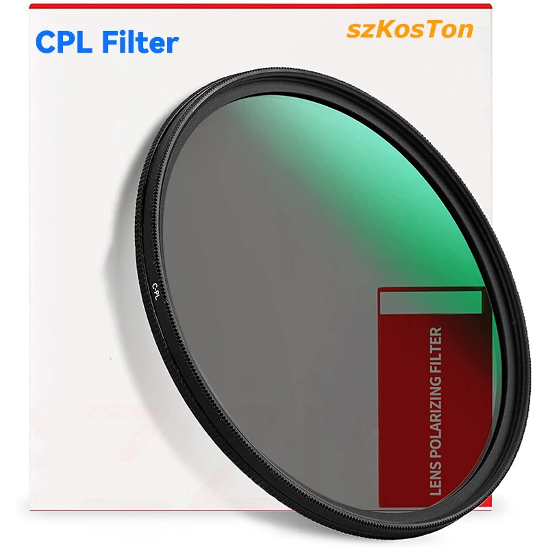 CPL-Filter 37 43 46 40,5 49 52 55 58 62 mm 67 mm 72 mm 77 82 mm Zirkularpolarisator-Polarisationsfilter für Canon Nikon Sony Fujifilm Image