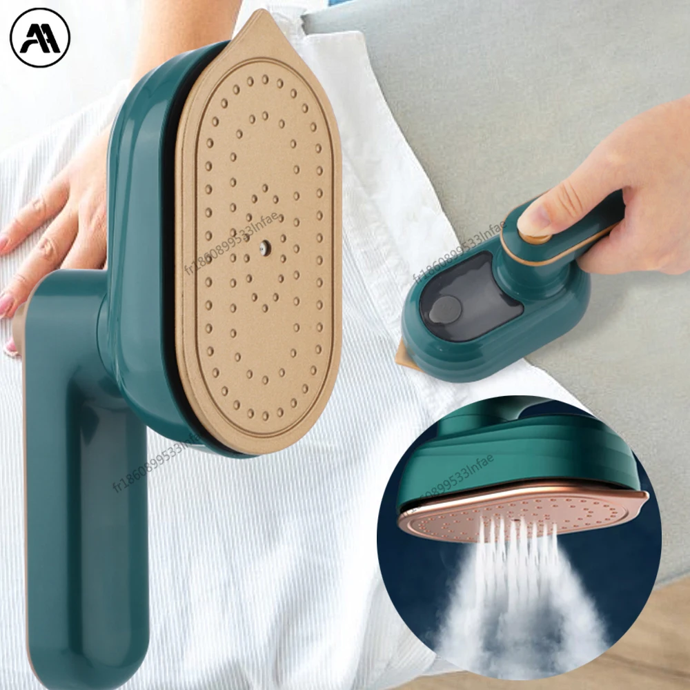 Mini fer à vapeur rotatif, portable, à vapeur humide et sèche, générateur de vapeur double, fer à vapeur portable pour vêtements, fer à repasser suspendu pour la maison et les voyages