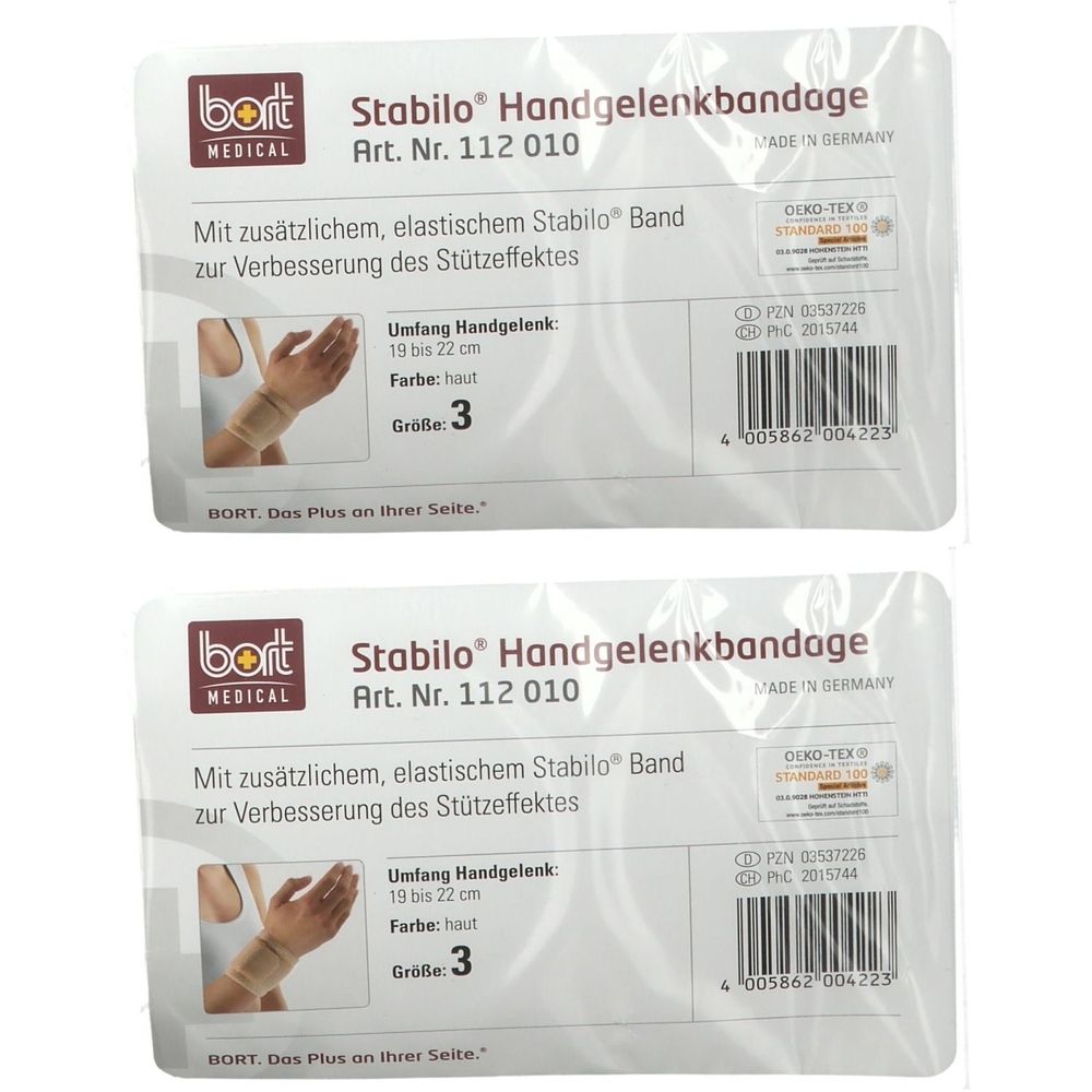 Bort Stabilo Handg GR3 HAU x2 2x1 St Bandage(s)