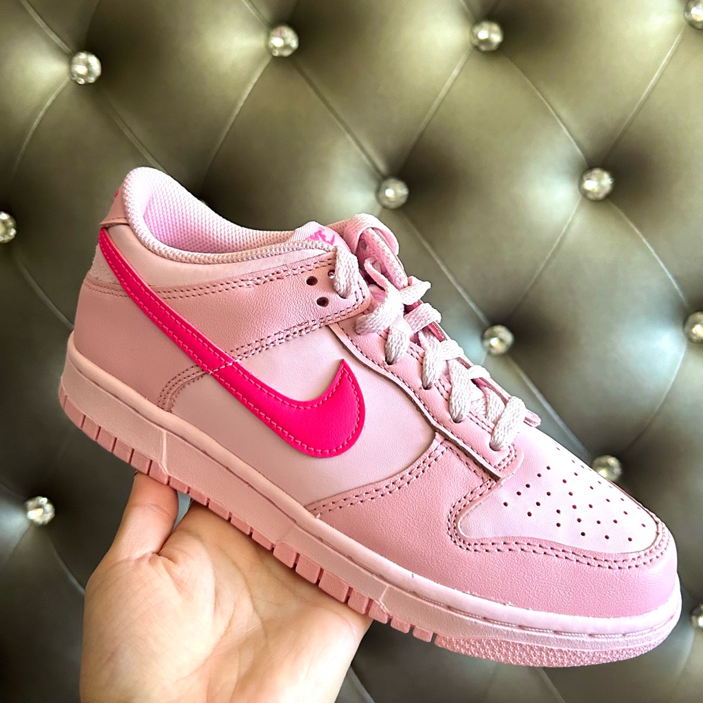 Nike Shoes | Pink Nike Dunk Low ‘Triple Pink *Limited* In Hand Pink Nike Sneakers Size 6y | Color: Pink | Size: 6y