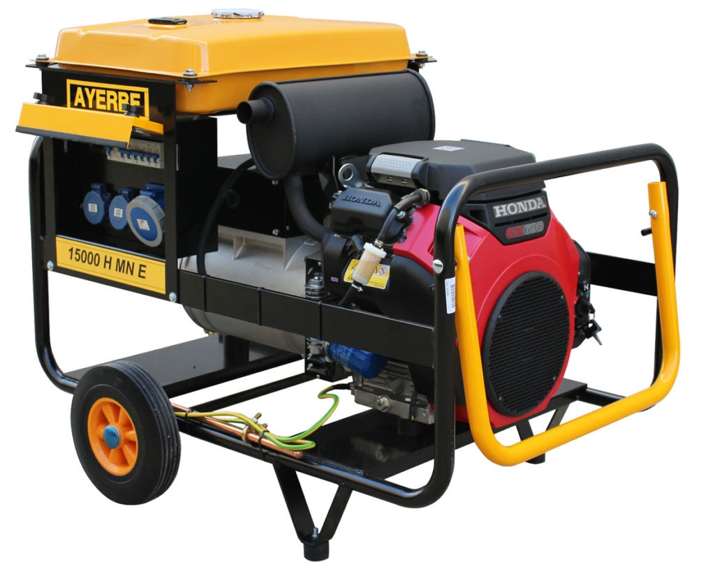 MAESTRO FERRETERO Benzingenerator 15000 H MN AVR E Einphasig mit HONDA 688 cc Motor AVR mit Elektrostart Image