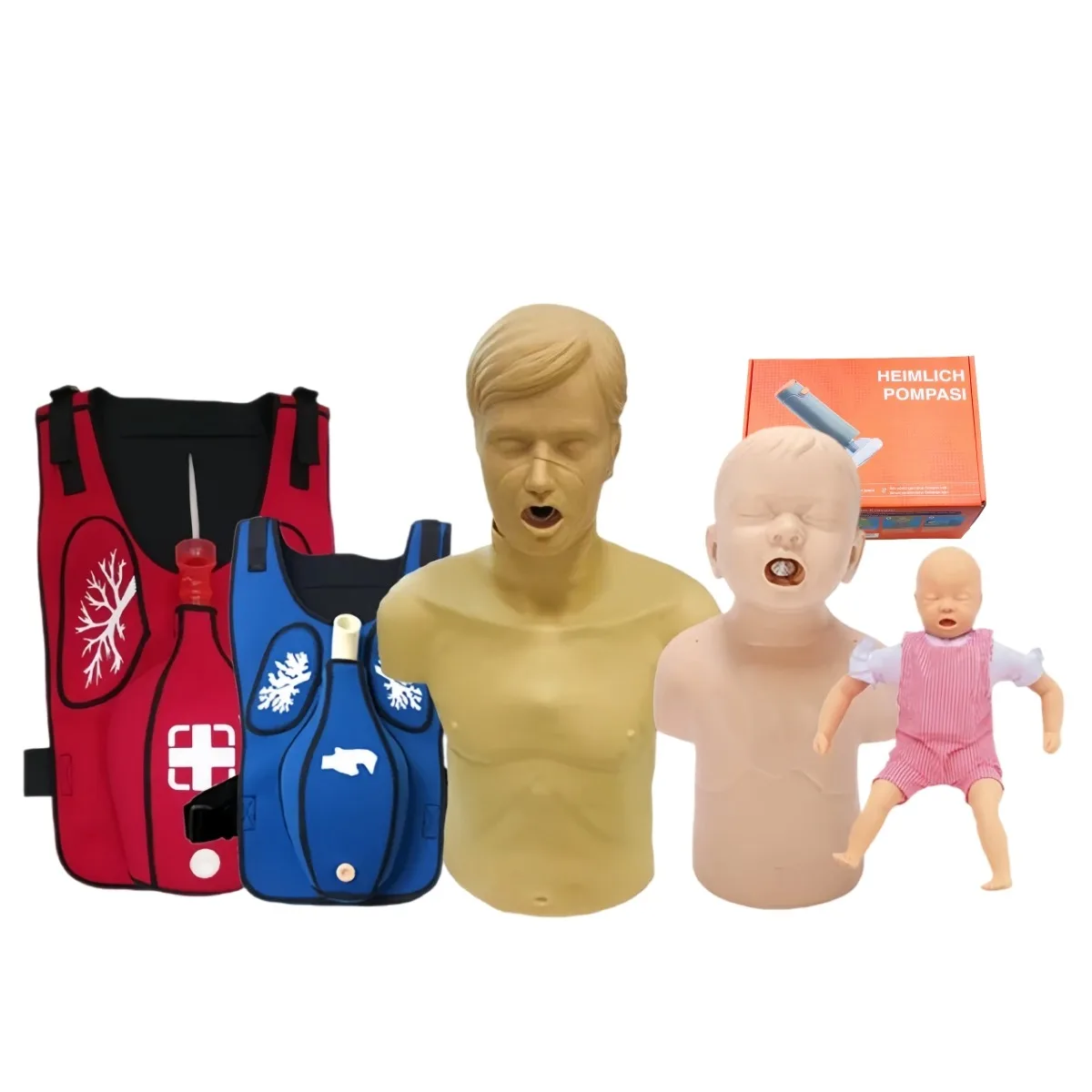 Heimlich-Manöver Übungsweste Anti-Erstickungs-Übungsmodell für Pflegeschüler Erste-Hilfe-Ausbildungsausrüstung Image
