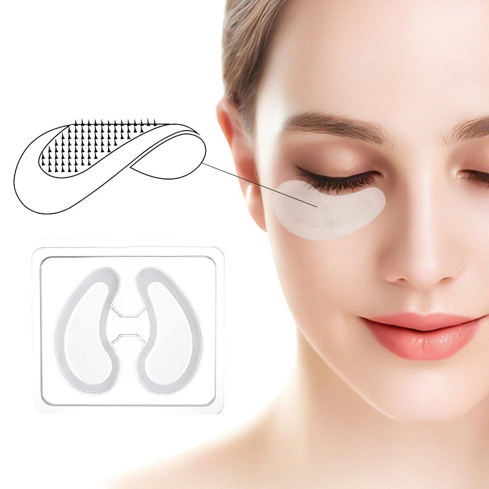 Hyaluronsäure Mikronadel Augenklappen Maske Mikronadel Stirn Patches Feuchtigkeitsspendende Unter Augen Gel Anti-Aging Reduzieren Sie feine Linien Image