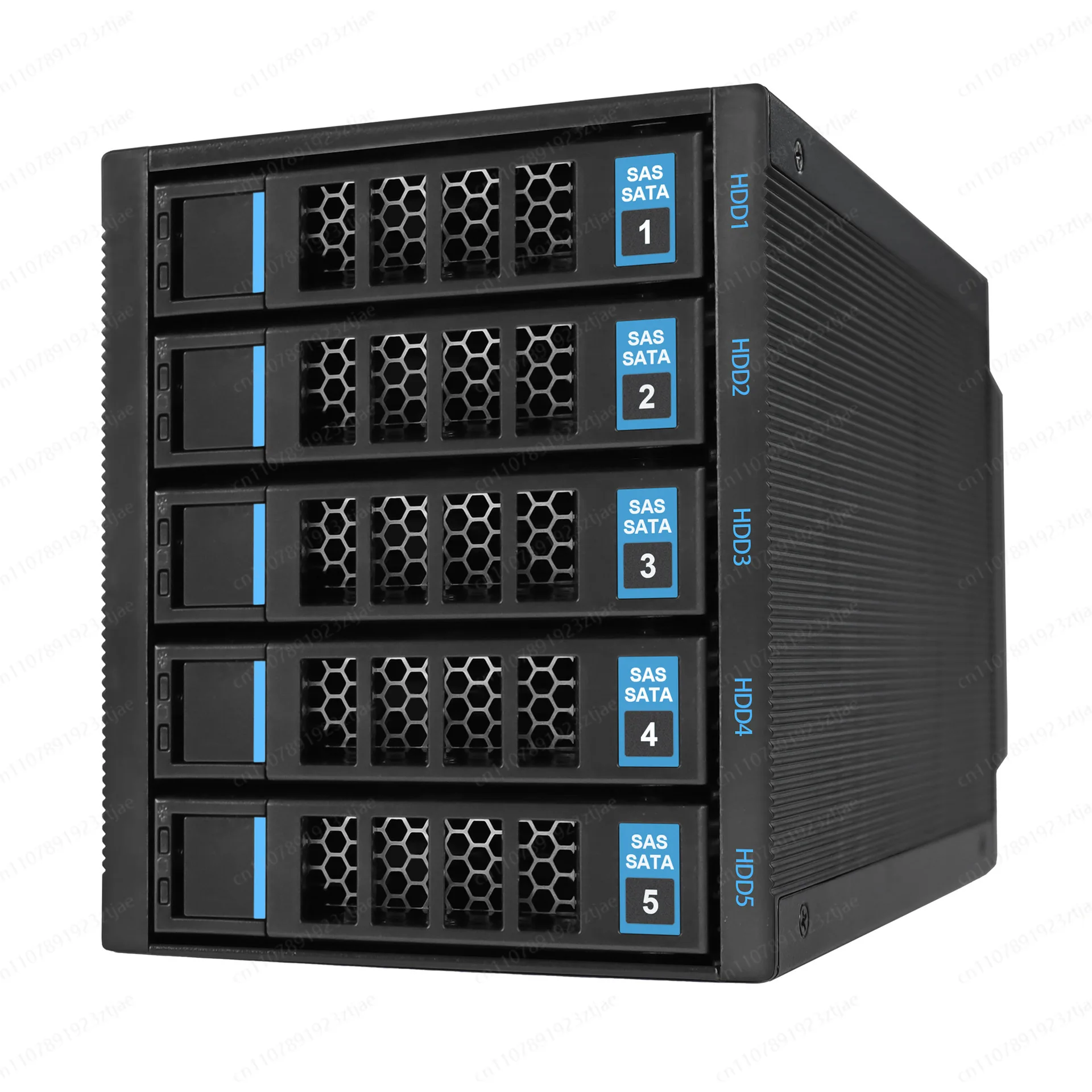 5-Bay SAS/SATA Festplatten-Dockingstation - USB Typ-C für 3,5/2,5 Zoll HDD/SSD Erweiterung Image
