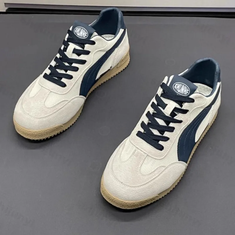 Herren-Sneaker, große Größe, Frühling und Sommer, atmungsaktiv, bequem, Vintage-Stil, lässig, flache Schuhe, modisch, für den Außenbereich, vielseitige Sportschuhe