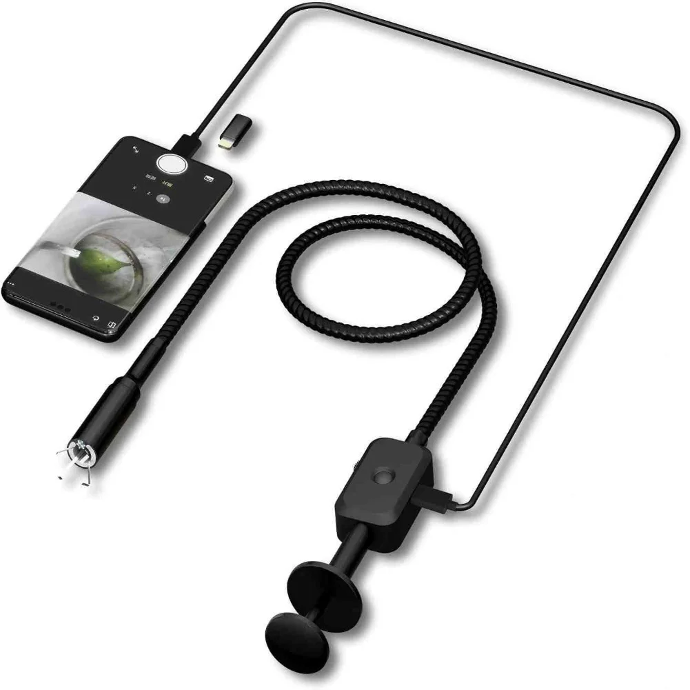 Abflussschlangenwerkzeug mit HD-Kamera für die Echtzeit-Rohrinspektion und Klaue aus Aluminiumlegierung zur effektiven Entfernung von Schmutz Image