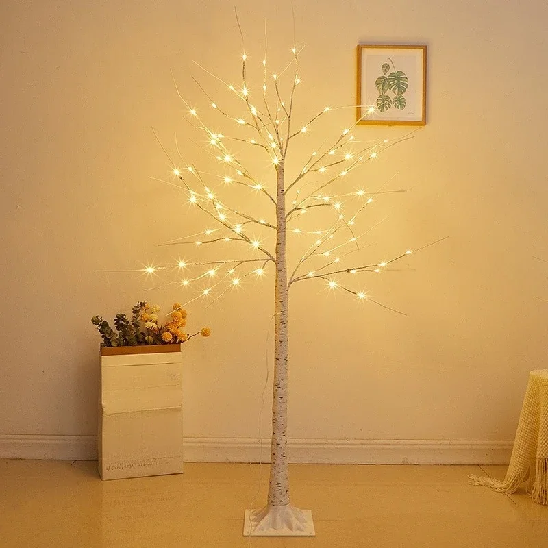 Dimmbare LED-Birkenbaumlampe, dekorative Beleuchtung für Gartenbar, Hochzeit, romantisches Licht für drinnen und draußen Image