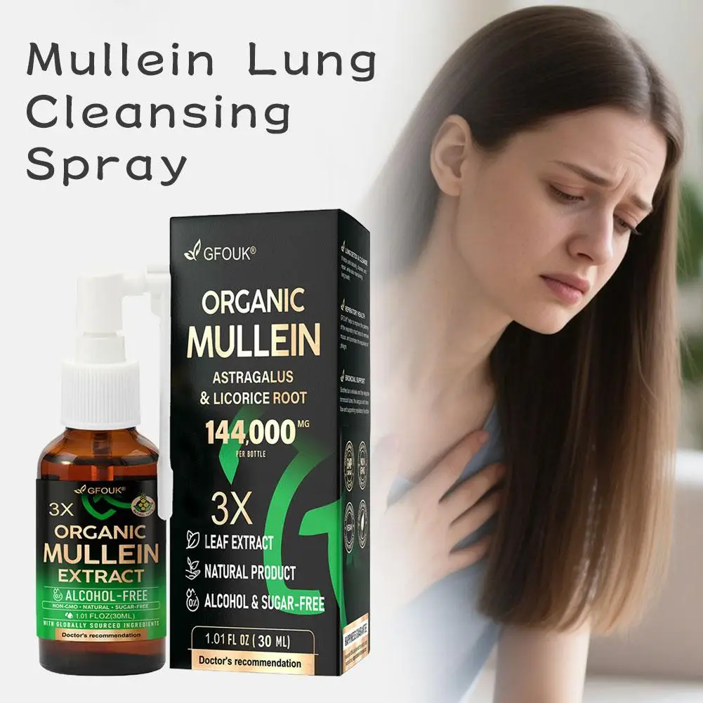 Kamelienblüten-Extrakt 3x Konzentriertes Königskerzen-Spray mit Süßholzwurzel zur Lungenreinigung, Wird bei Jahreszeitenänderungen für Halskomfort verwendet Image