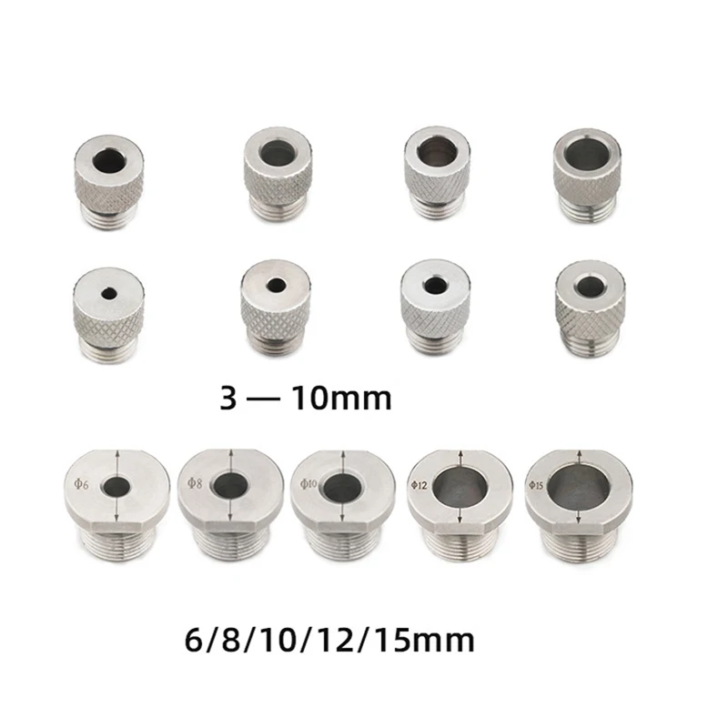 3/4/5/6/8/9/10/12/15mm Dübel Jig Bohrer Buchse Metall Bohrer Hülse für Holzbearbeitung Bohrer Guide Loch Bohren Bit Zubehör Image