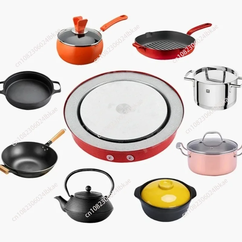 Beliebtes 12-V-Gleichstrom-Kochfeld mit Kochplatte, 400 W, Solar-Induktionsherd, roter Induktionsherd zum Kochen, elektrischer OEM-Edelstahl Image