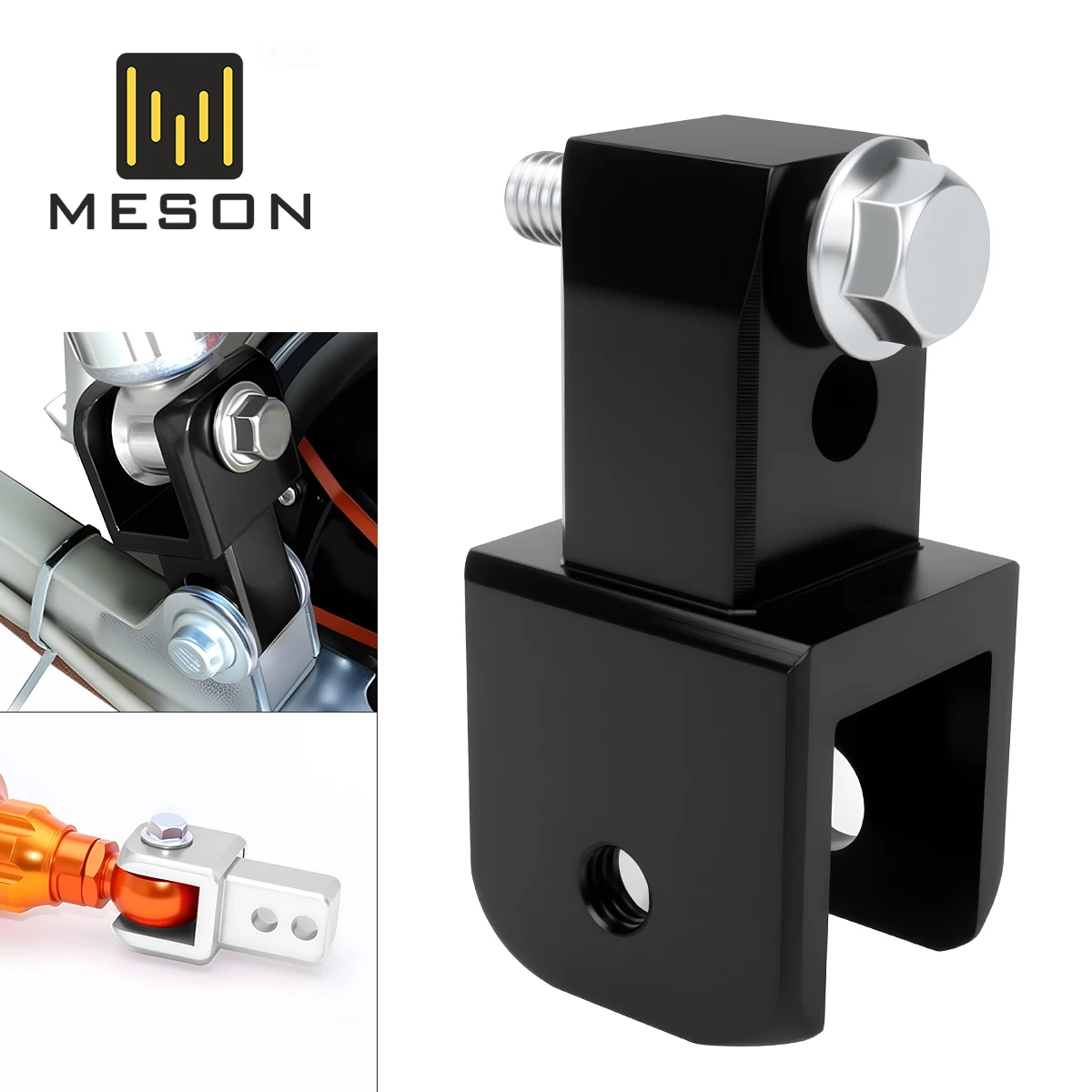 1 Paar Motorrad-Stoßdämpfer-Verlängerungen für vorne und hinten mit Schrauben, Stoßdämpfer-Höhenverlängerung aus Metall Image