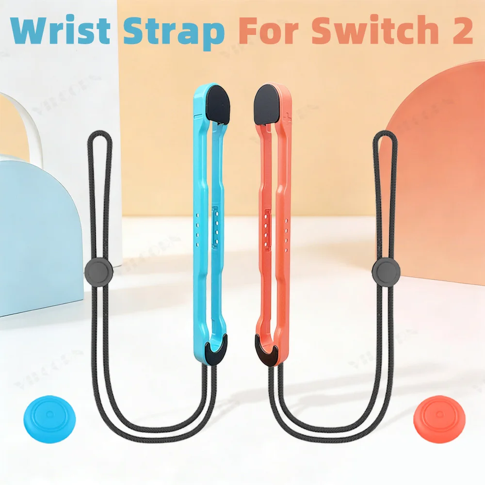 Handschlaufe für Switch2 Joycon2 Zubehör für Switch2 Controller Links und Rechts Anti-Verlust-Schlaufe mit 2 Joystick-Daumenkappen Image