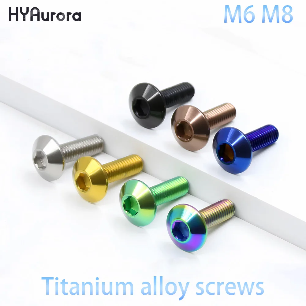 1PCS GR5 Titan Legierung Regenschirm Kopf Sechskantschraube M6 M8 Für 3d Drucker Elektronik Gehäuse Image