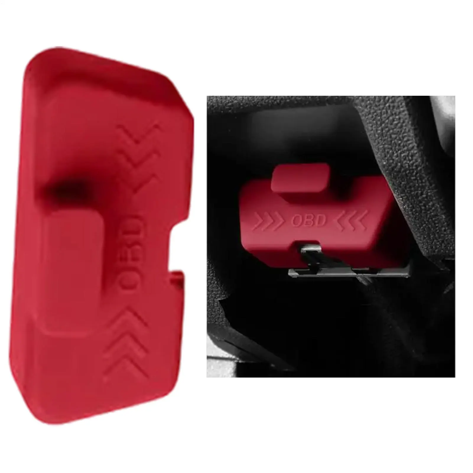 OBD Silikon Staub Abdeckung Universal Auto Stecker Wasserdichte Schutz Kappen Auto Diagnose Port Interface Innen Zubehör Styling Image