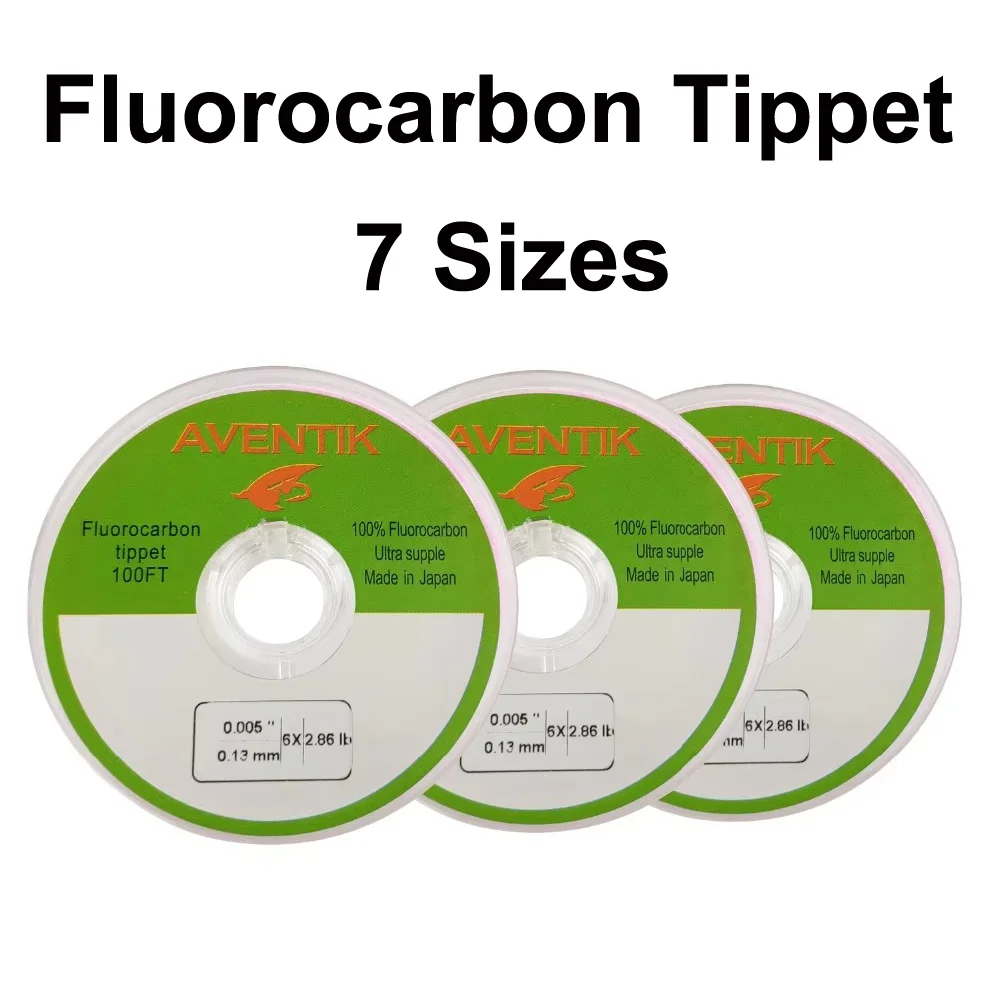 Aventik Fluorocarbon-Tippet 30m50m Fliegenfischen-Tippet-Vorfach 0X 1X 2X 3X 4X 5X 6X Fliegenfischen-Vorfach Image