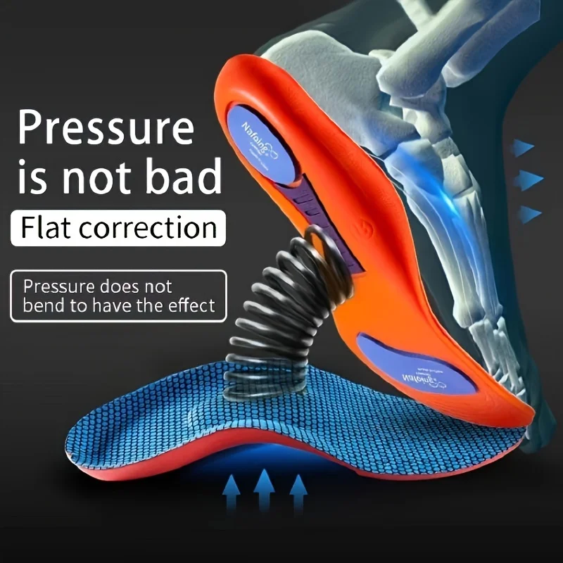 Orthopädische Einlegesohlen Orthesen Plattfuß Gesundheit Sohle Pad Für Schuhe Einfügen Arch Support Pad Plantarfasziitis Fußpflege Pads Image