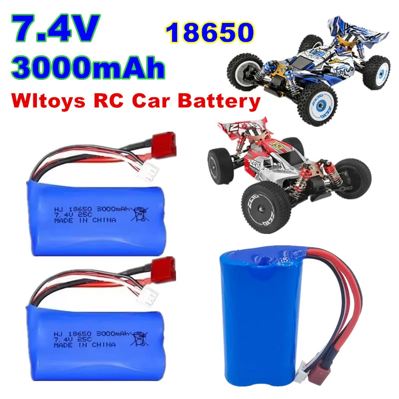 7,4V 3000mAh 18650 Li-Ionen-Akku für Wltoys 144001 124017 124019 A959-B A969-B A979-B K929-B 12428 12423 10428 Q39 RC-Akku Image