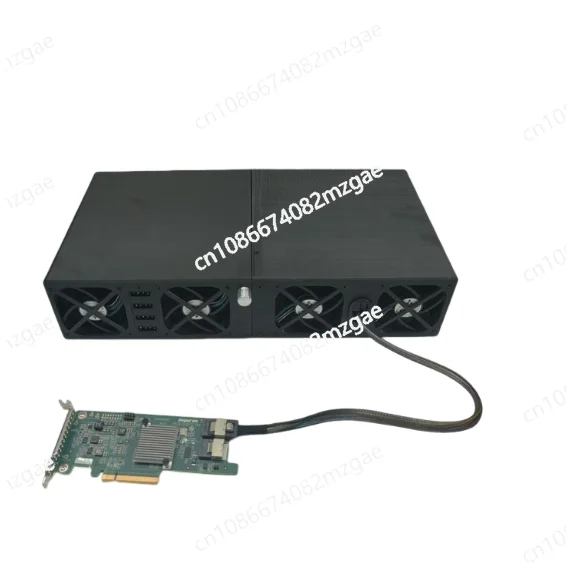 12-Schacht-Festplatten-Erweiterungsschrank-Laufwerkschassis, externe Speichererweiterung 12 GB für NAS-Server-Backplane Image