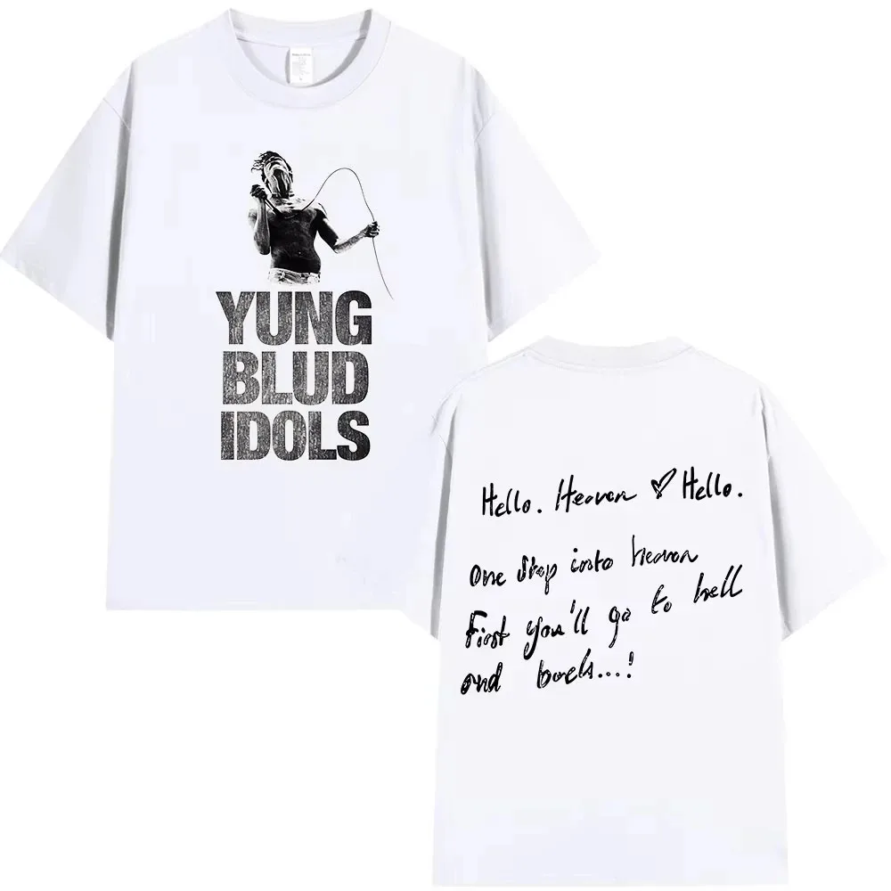 Yungblud IDOLS Album Tour 2026 T-Shirt, Unisex Hip-Hop Kurzarm-T-Shirt, Sommer Lässiges Baumwoll-Loose-Fit T-Shirt, Streetwear