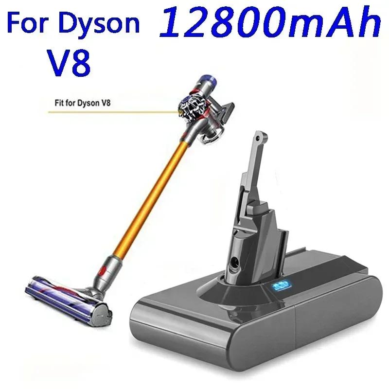 Für Dyson V8 12800 mAh 21,6 V Akku Werkzeug Power Akku V8 Serie, V8 Fluffy Li-Ion SV10 Staubsauger wiederaufladbare BATTERIE L70 Image