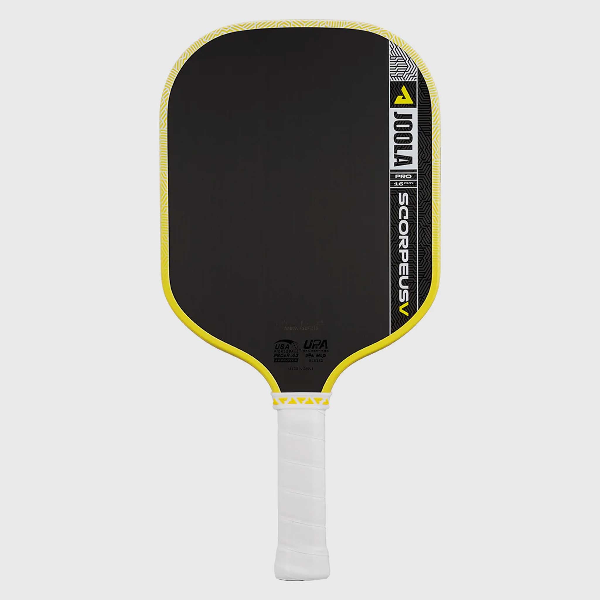 JOOLA Anna Bright Scorpeus Pro V 16mm Joola Yellow Pickleball Paddles