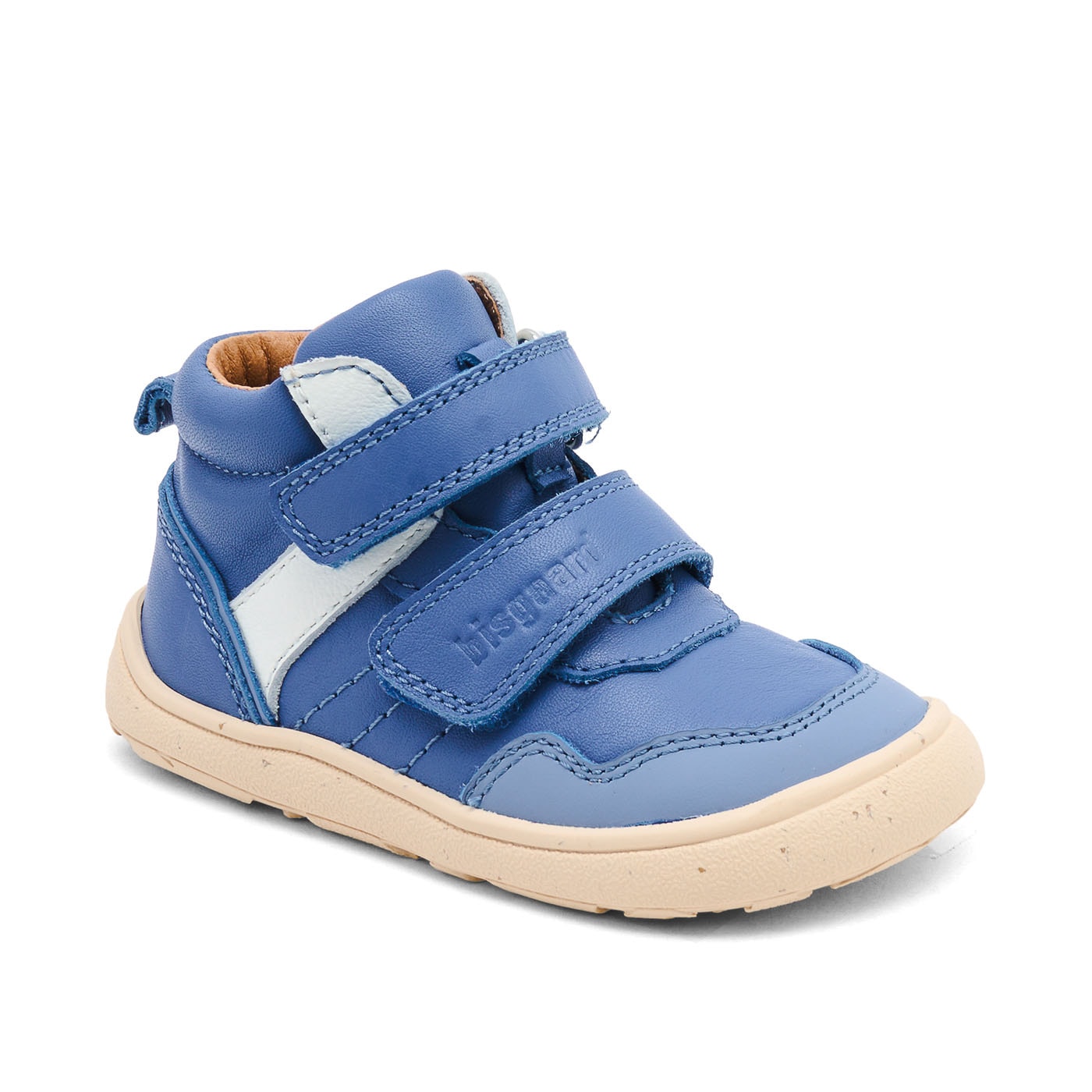 Lauflernschuh BISGAARD "barefoot becky", Baby, Gr. 26, kobaltblau, Leder, Schuhe Lauflernschuh, Sneaker, Klettschuh mit Klettverschluss, Größenschablone zum Download