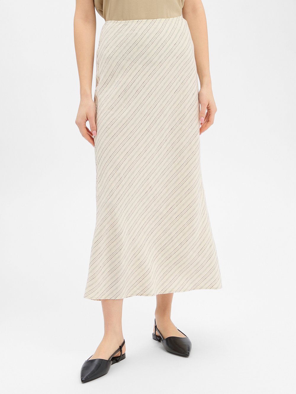 Samsøe Samsøe Leinenrock Damen ecru, S