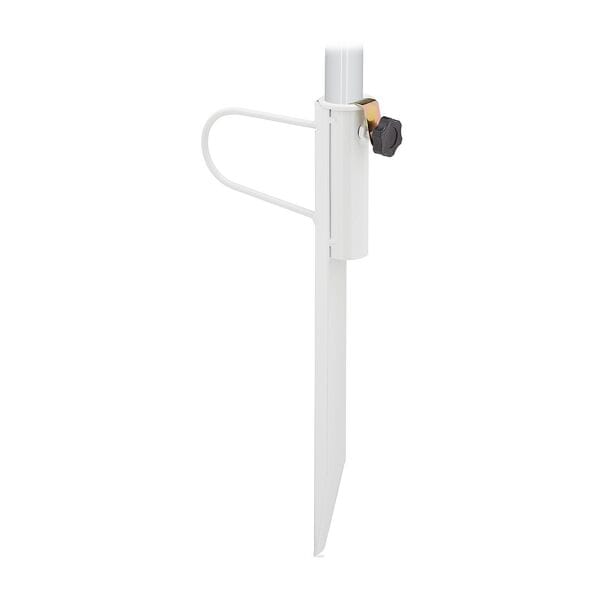 relaxdays Rasendorn für Sonnenschirm weiß