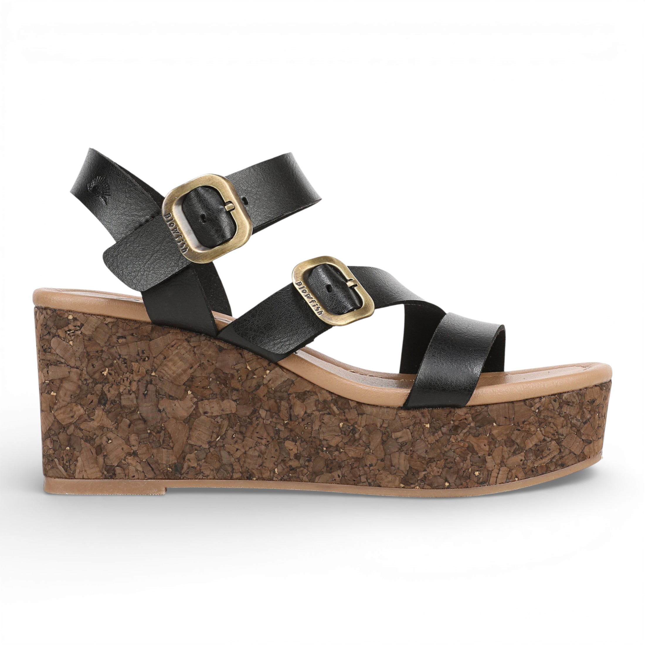 Blowfish Malibu Damen Schwarze Keil-Riemen-Espadrille-Sandalen – Ali