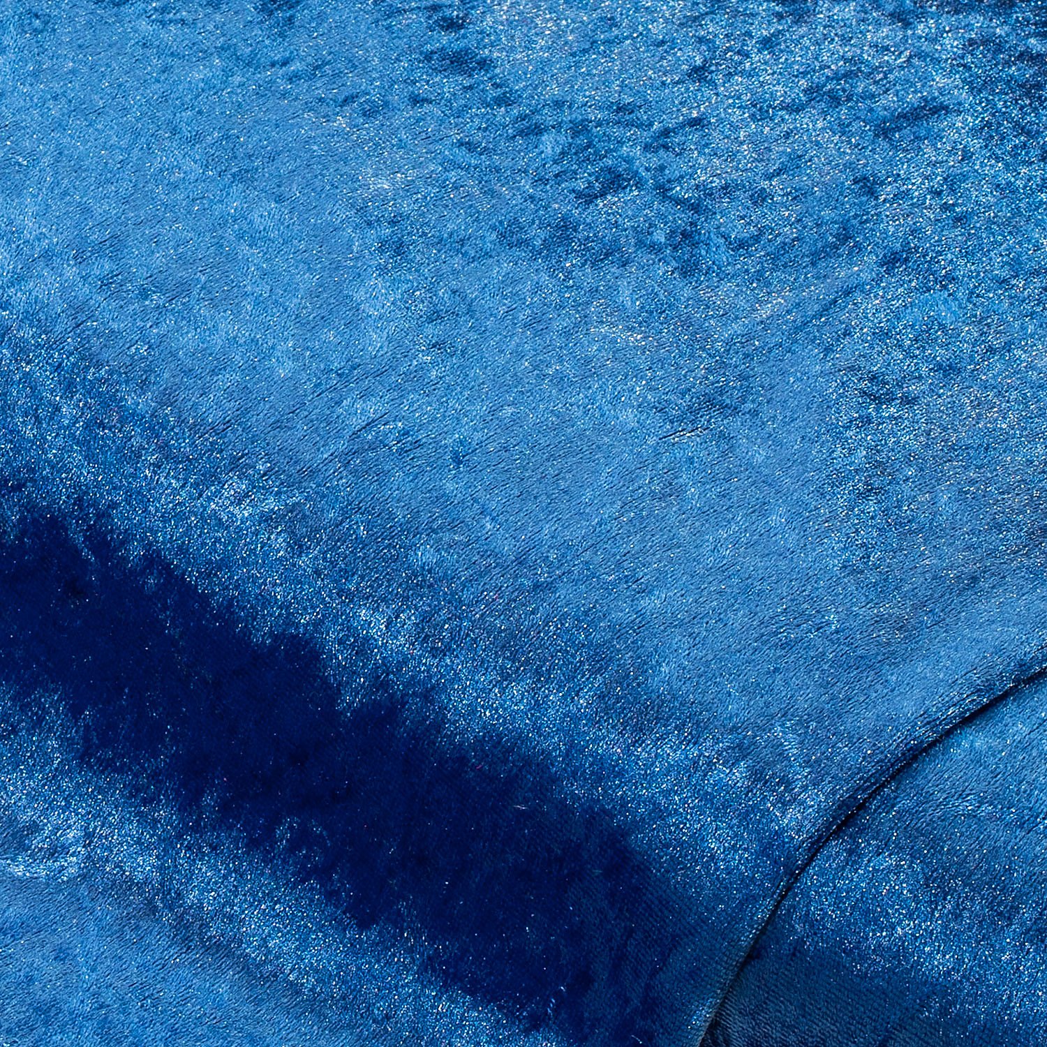 Stretch-Struktursamt Uni, blau